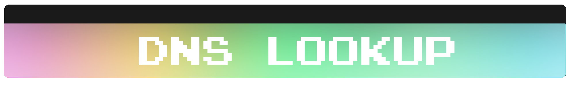 Bannière DNS Lookup — consulter les enregistrements DNS