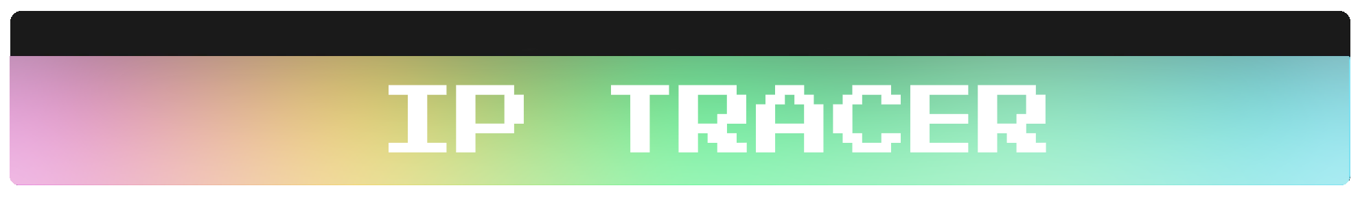 Bannière IP Tracer — informations géographiques et techniques sur une adresse IP