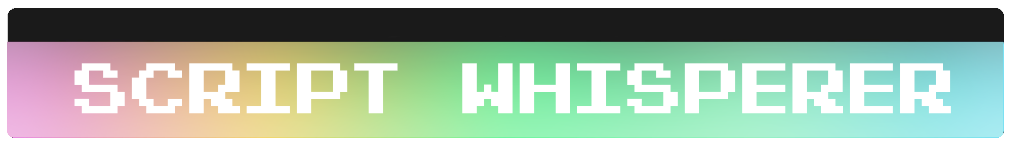 Bannière Script Whisperer — identifie commandes sensibles, blocs, boucles et variables.