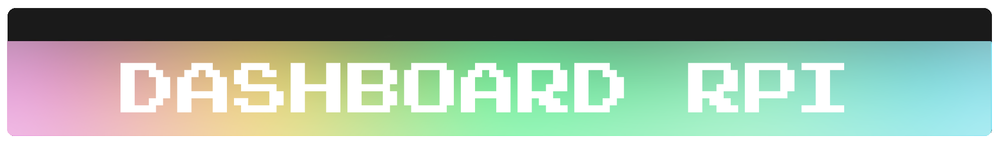 Bannière Dashboard RPi